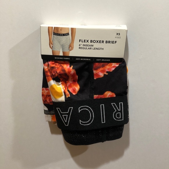 American Eagle Boxer Brief, Bacon & Eggs, Various Sizes - Picture 1 of 8